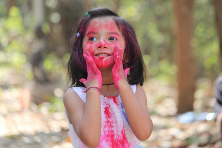 Free stock image of Girl with Pink Color created by NAVJOT SINGH SIDHU