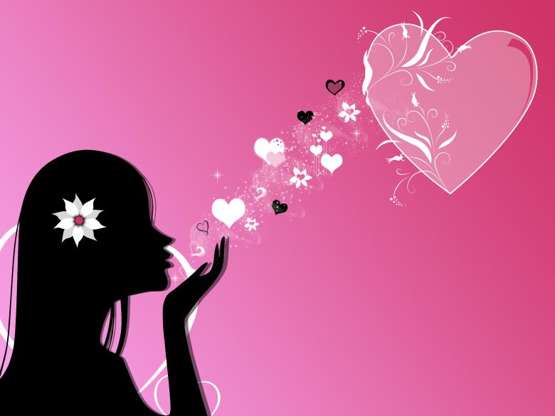 Free stock image of Send my Love  - Pink Illustration created by lady lum