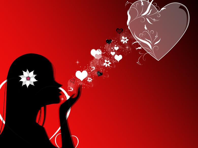 Free stock image of Send my Love  - Red Illustration created by lady lum