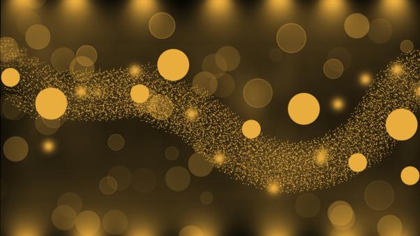 Golden Bokeh Glitter Background - Free Stock Photo