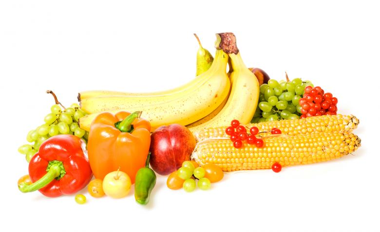 Free stock image of Mixed vegetables and fruits created by 2happy