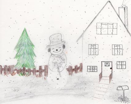 Hand drawn Christmas art  - Free Stock Photo