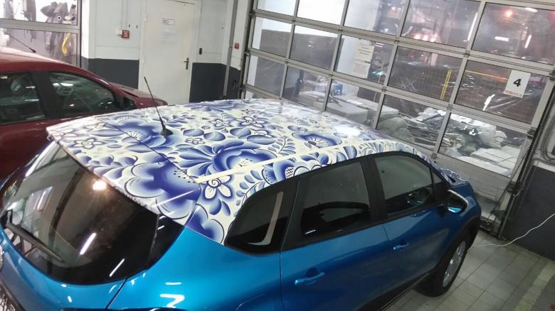 Free stock image of Gzhel Car Roof created by Dinger Doe