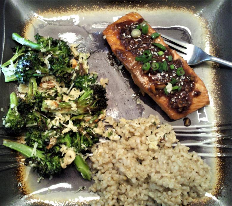 Free stock image of Salmon Dinner created by Brenda Bassett