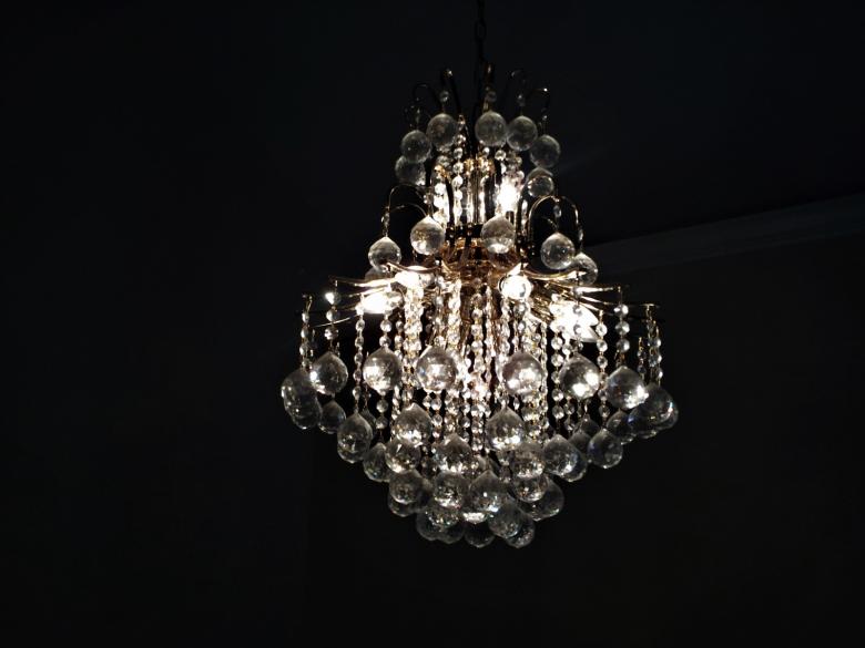 Free stock image of Chandelier in the dark created by Brenda Bassett