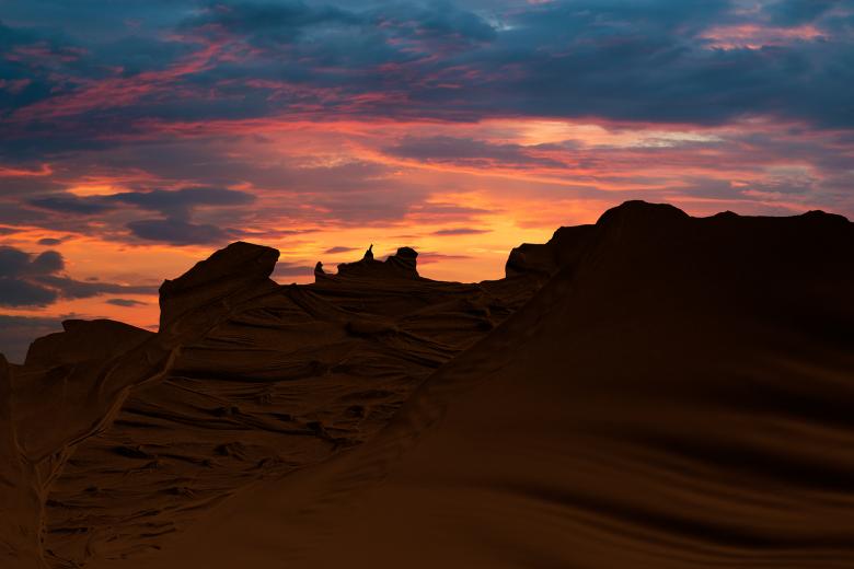 Free stock image of Quicksand Mountain Sunset created by Nicolas Raymond