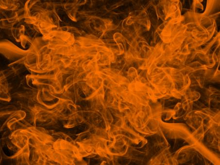 Orange smoke on black background - Free Stock Photo
