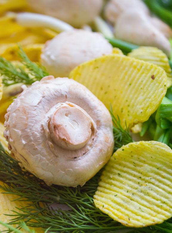 Free stock image of Mushroom and Chips created by Svetlana
