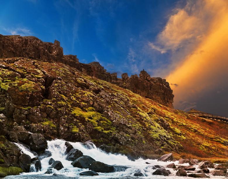 Free stock image of Rugged Iceland Moss Sunset created by Nicolas Raymond
