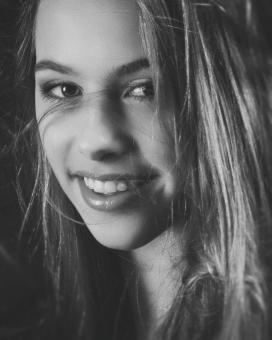 Free Stock Photo of Smiling Girl Portrait
