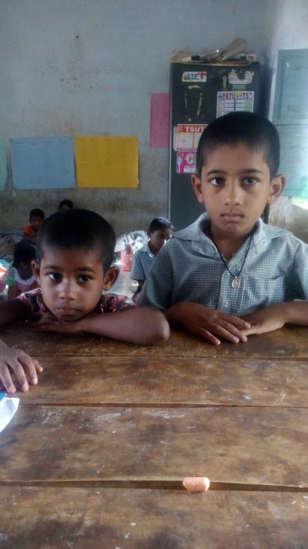 Free stock image of Brother and sister with same faces created by Kanduri Narasimha Charyulu