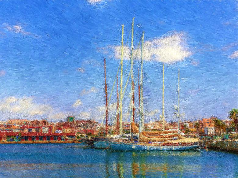 Free stock image of Boat Painting created by nestall