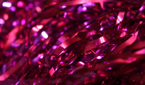 Bright purple tinsel - Free Stock Photo