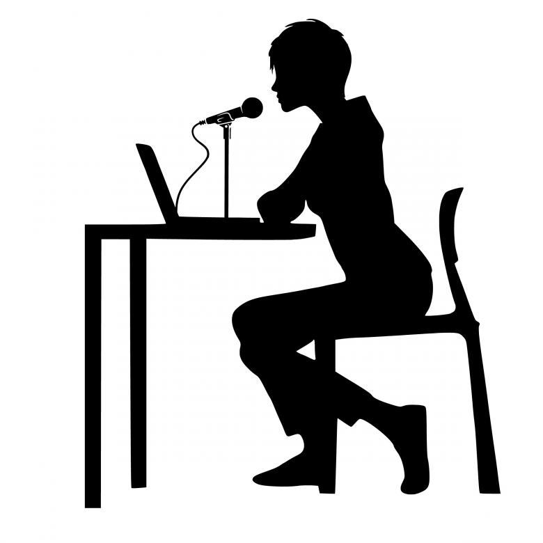 Free stock image of Woman Speaking in Microphone created by mohamed hassan