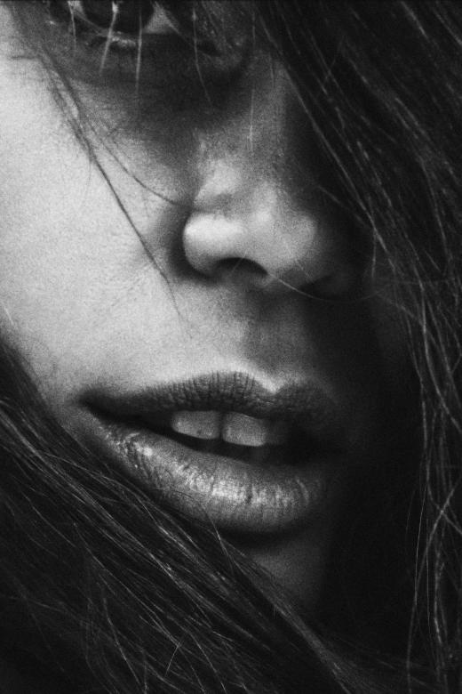 Free stock image of Black and White Girl up Close created by Alexander Krivitskiy