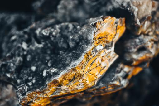 Free Stock Photo of Golden Macro Rock Texture