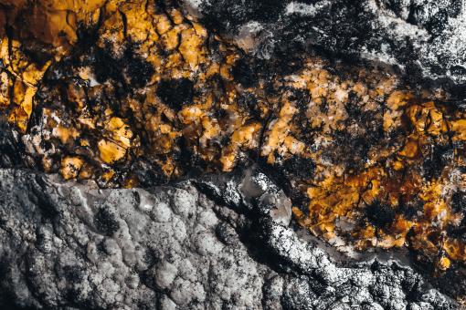 Free Stock Photo of Golden Rock Surface