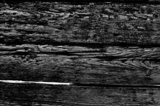 Free Stock Photo of Black and White  Grunge Wood Texture