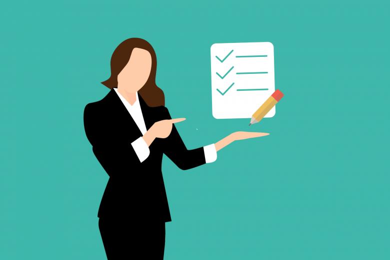 Free stock image of Woman Showing Checklist Illustration created by mohamed hassan