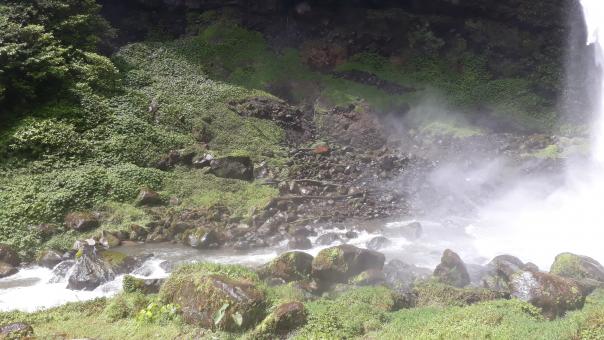 Free Stock Photo of Spray from Waterfall on the Indonesian island of Java
