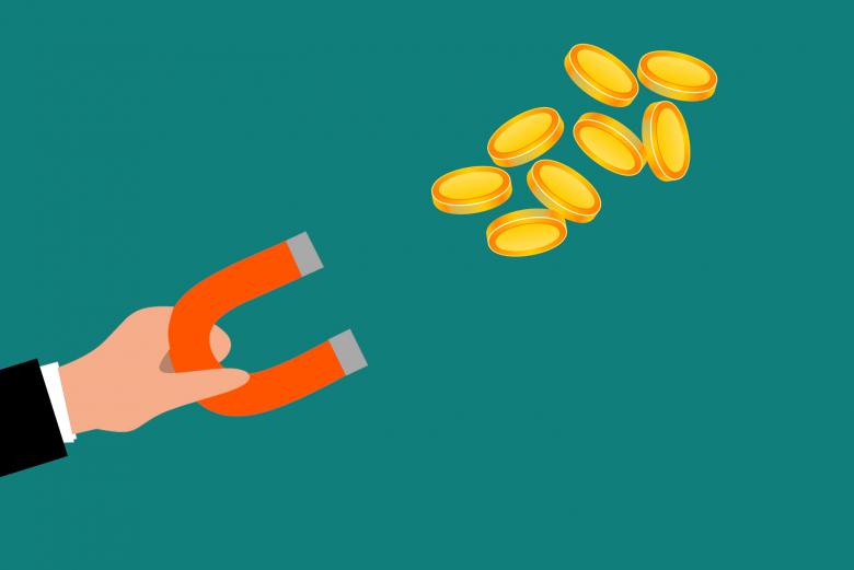 Free stock image of Using Magnet to Attract Coins created by mohamed hassan