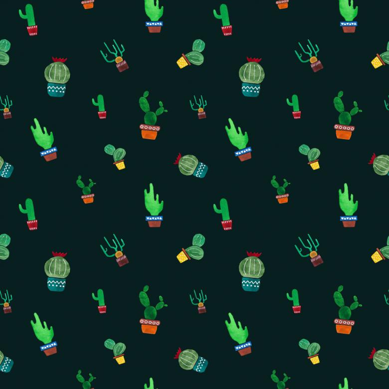 Free stock image of Seamless cactus pattern created by gingemar