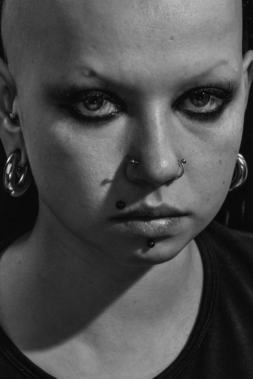 Free stock image of Girl with Piercings created by Alexander Krivitskiy