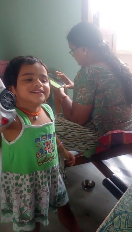 Free stock image of My cute baby playing with car created by Kanduri Narasimha Charyulu