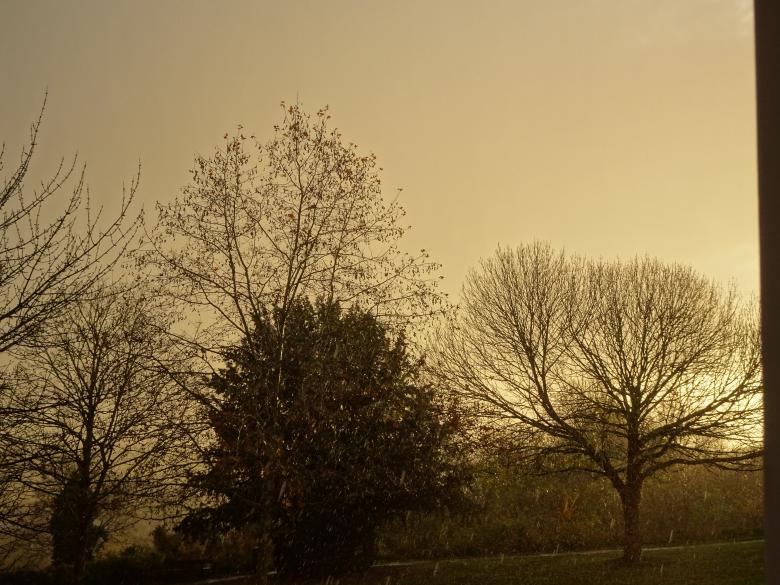 Free stock image of Winter sunset and rain created by GAIMARD Jacques