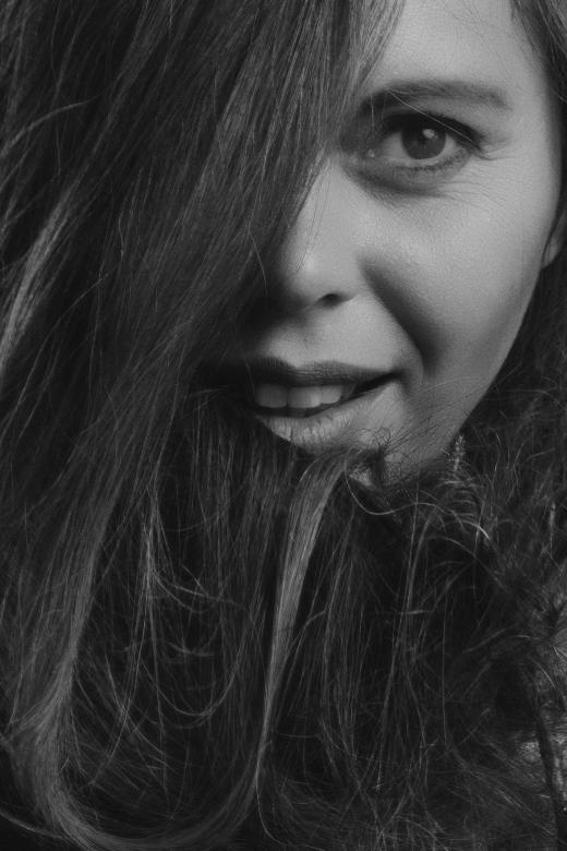 Free stock image of Smiling Woman Black & White Portrait created by Alexander Krivitskiy