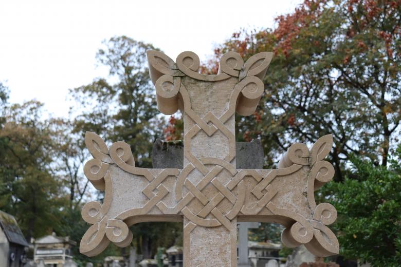 Free stock image of Unusual stone cross in a cemetery created by GAIMARD Jacques