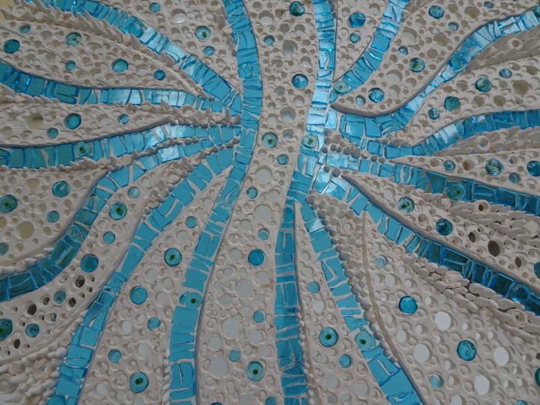 Free stock image of Mosaic Art - Blue and Gray Shapes created by GAIMARD Jacques