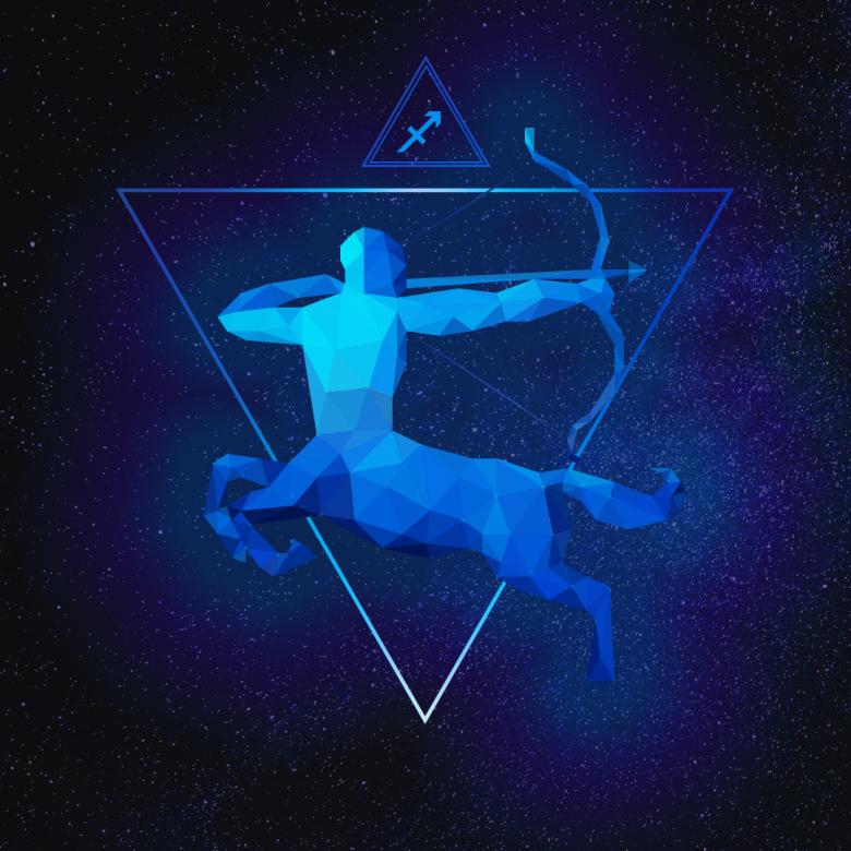 Free stock image of Sagittarius Polygonal Artwork created by Helen
