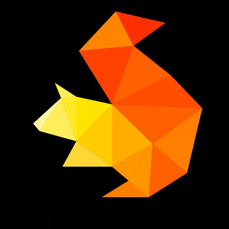 Free stock image of Polygonal Squirrel created by Helen