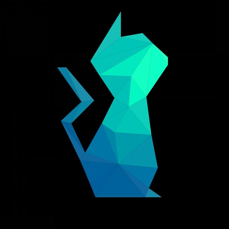 Free stock image of Polygonal Cat created by Helen