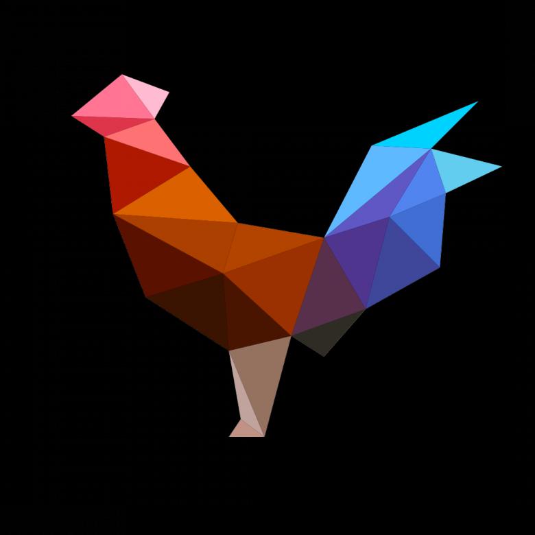 Free stock image of Polygonal Cock created by Helen