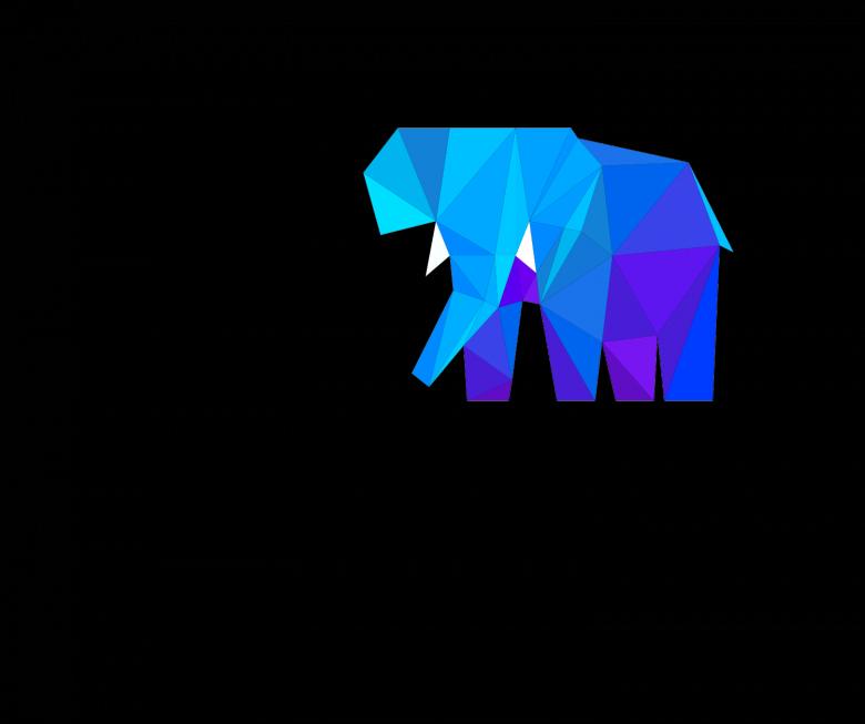 Free stock image of Polygonal Elephant created by Helen