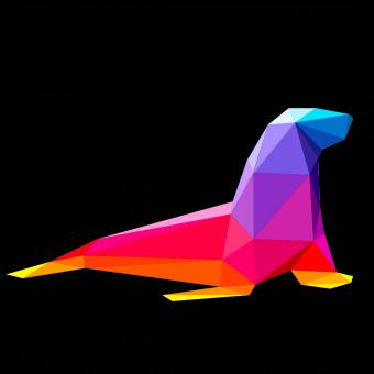 Colorful Polygonal Seal