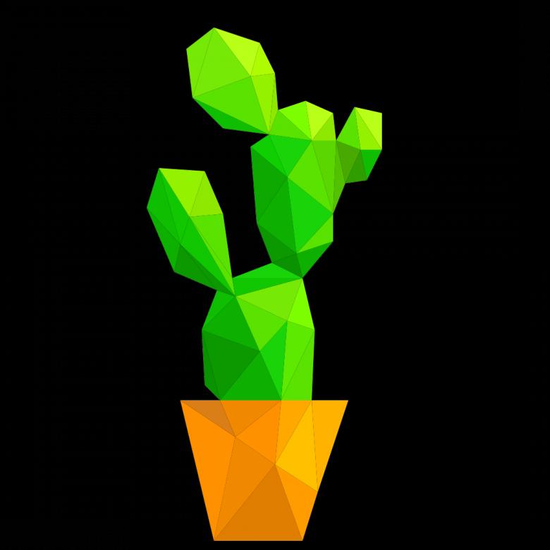 Free stock image of Polygonal Cactus created by Helen