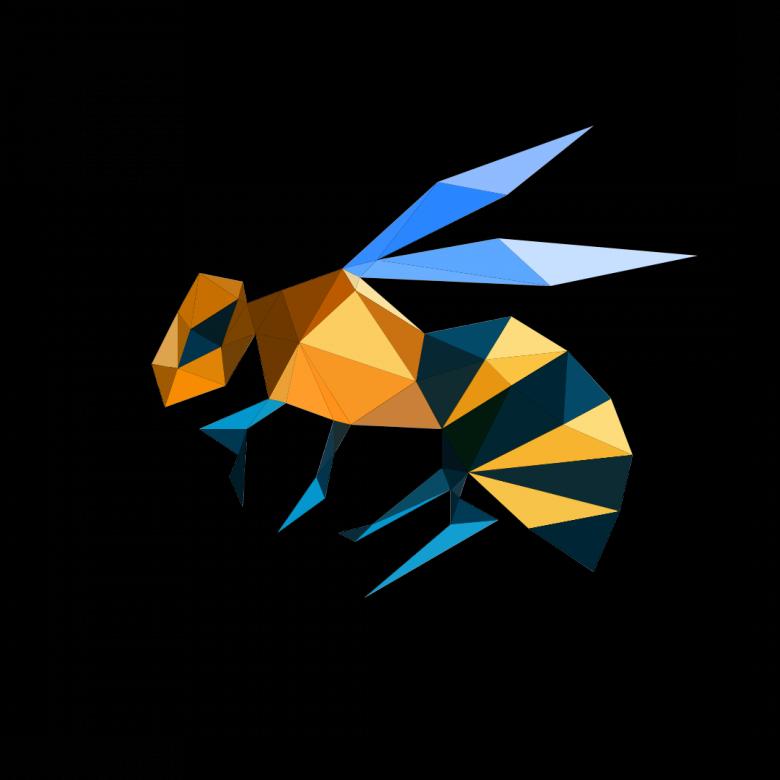 Free stock image of Polygonal Bee created by Helen
