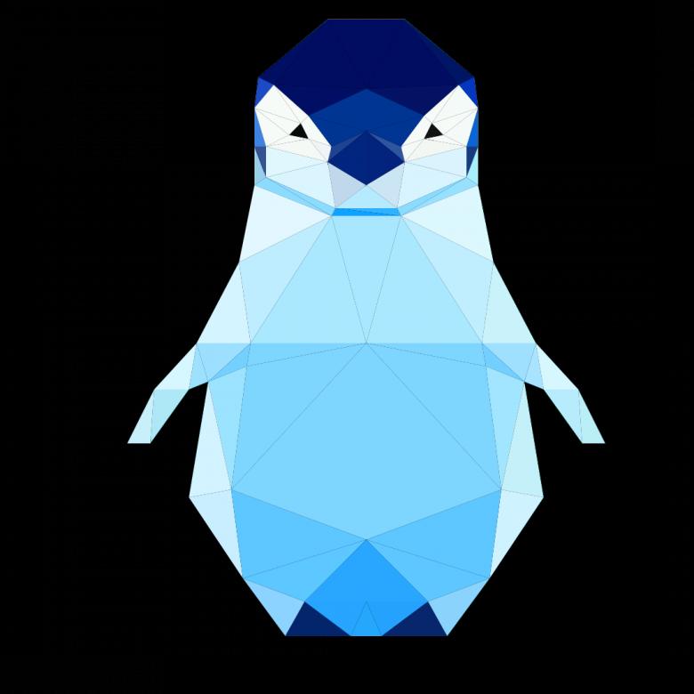 Free stock image of Polygonal Penguin created by Helen