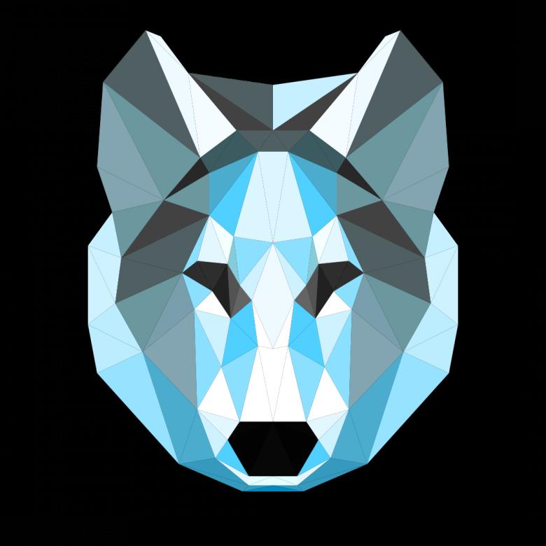 Free stock image of Polygonal Husky Dog created by Helen