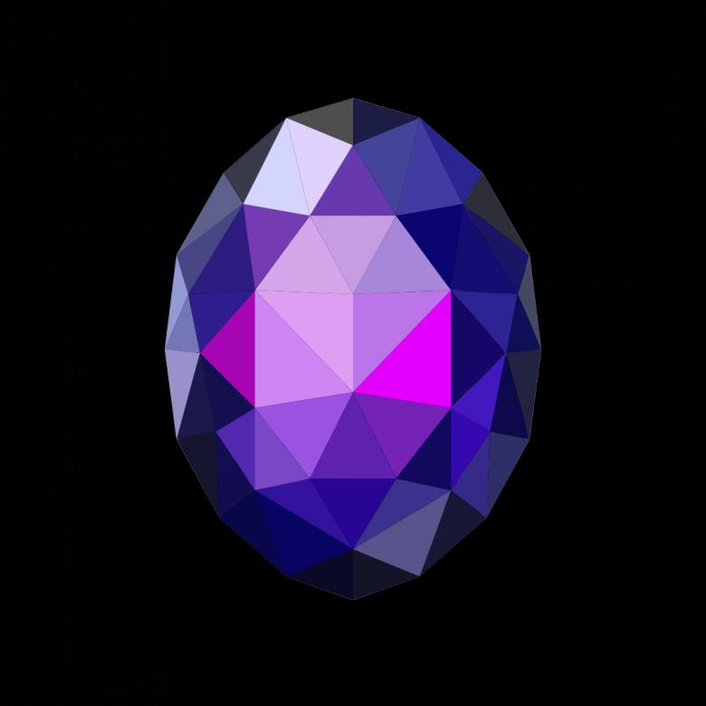 Free stock image of Purple Polygonal Crystal created by Helen