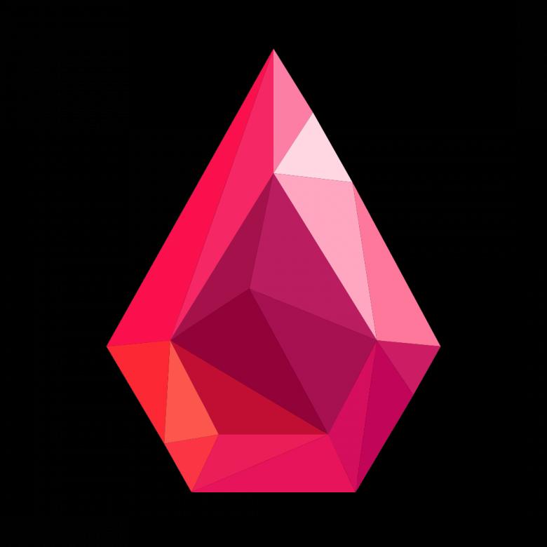 Free stock image of Red Polygonal Crystal created by Helen