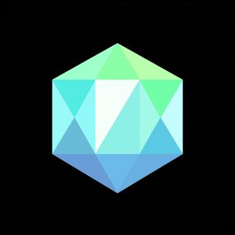 Turquoise Polygonal Crystal