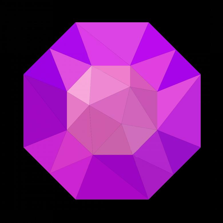 Free stock image of Polygonal Purple Crystal created by Helen