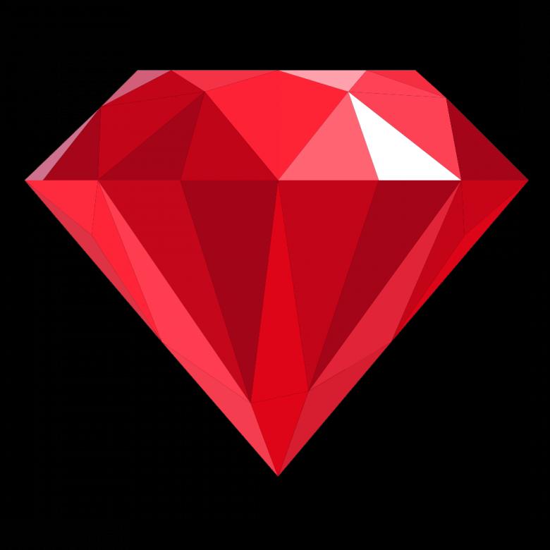 Free stock image of Red Polygonal Diamond created by Helen