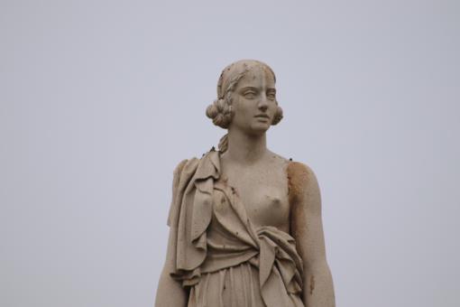 Free Stock Photo of Stone sculpture of woman