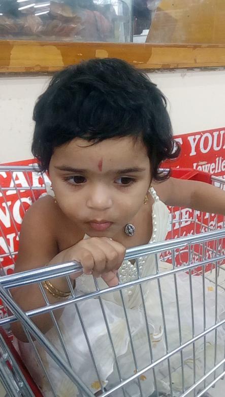 Free stock image of Cute baby in supermarket created by Kanduri Narasimha Charyulu