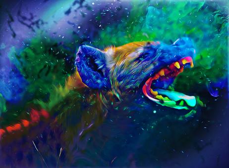 Hallucinated hyena 2 - Free Stock Photo